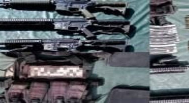 Aseguraron armamento de las Fuerzas Especiales Mencho en Michoacán