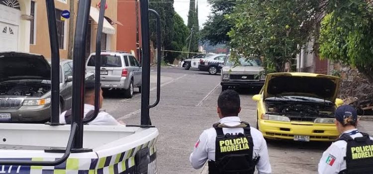 Hombre es baleado en colonia de Morelia