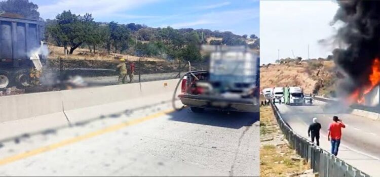 Activan alerta de químicos tras accidente entre 4 camiones en Michoacán