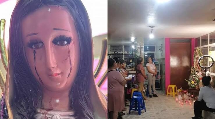 Iglesia de Morelia investiga estatua de virgen que ‘llora sangre’