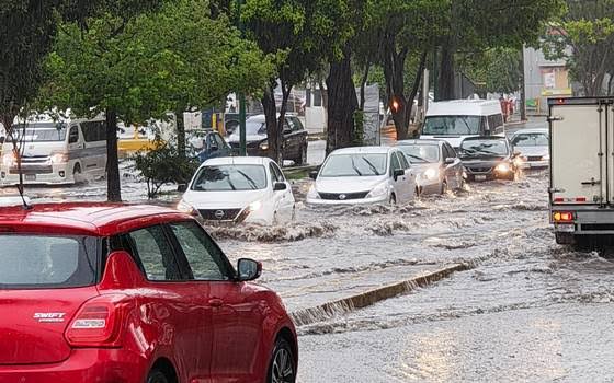 Dejaron lluvias inundaciones y encharcamientos en 6 puntos de Morelia