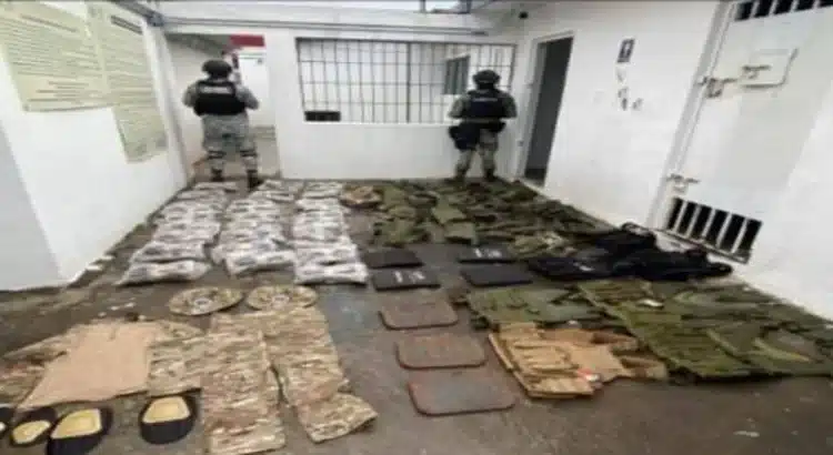 Sedena y Guardia Nacional aseguran arsenal en Michoacán