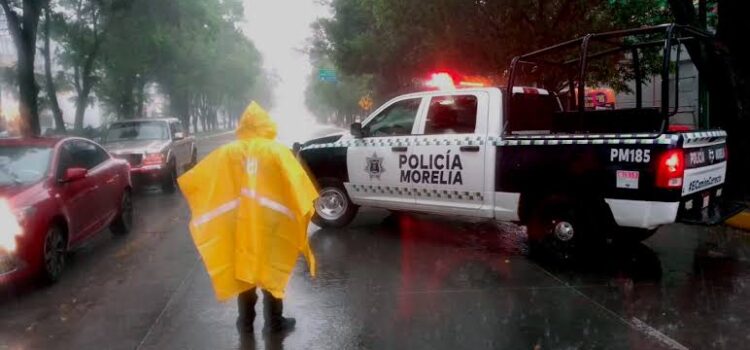 Incrementaron 30% los accidentes vehiculares en Morelia durante lluvias