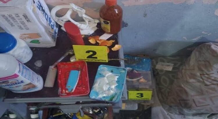 Aseguran metanfetamina tras cateo en Morelia, Michoacán