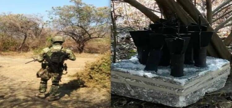 Hallan 12 explosivos artesanales listos para ser lanzados desde dron en Michoacán