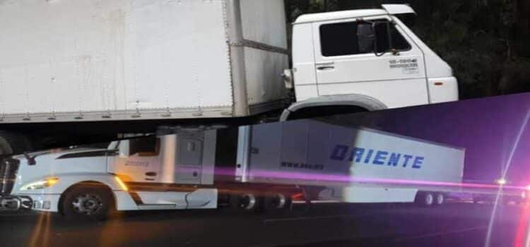 En distintas acciones, SSP Michoacán recupera 2 tractocamiones robados