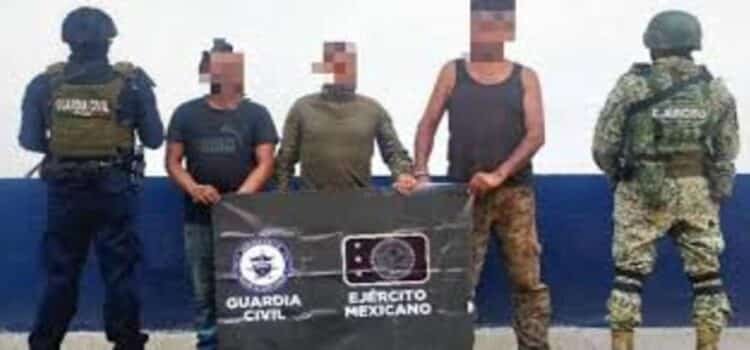 Ejército mexicano repele agresión y detiene a 3 presuntos integrantes del CJNG en Michoacán
