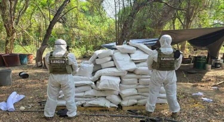 Narcolaboratorio en Michoacán producía 2 toneladas de droga sintética a la semana