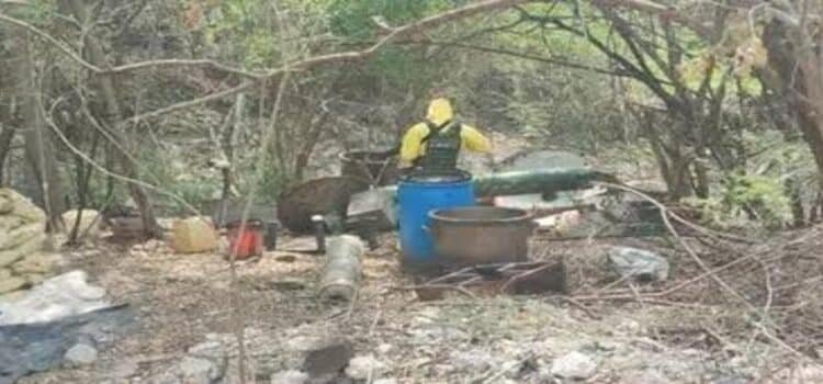 SSP de Michoacán desmantela narcolaboratorio en el municipio de Arteaga