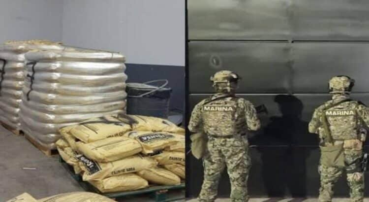 Semar confirma decomiso de 42.2 oneladas de metanfetaminas en Michoacán