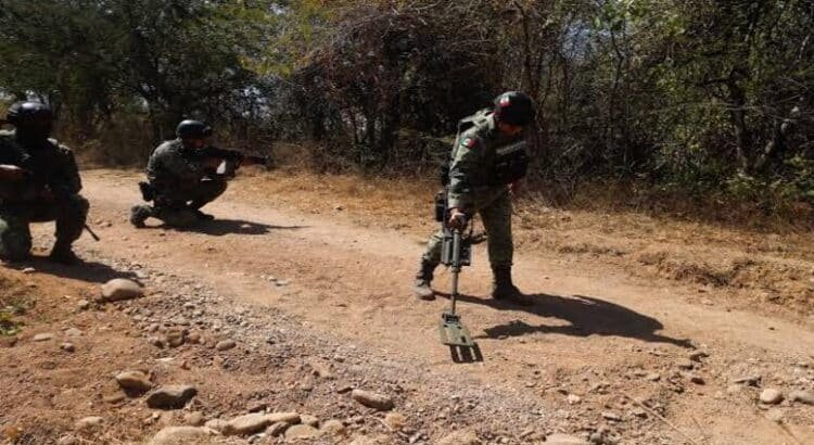 Sedena localizó y destruyó 28 minas en Michoacán colocadas por el CJNG