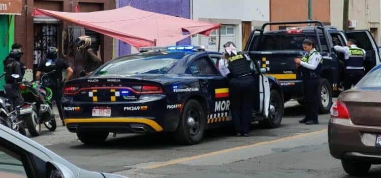 Policía Morelia detiene a 4 personas por protagonizar riña callejera en la colonia Ventura Puente