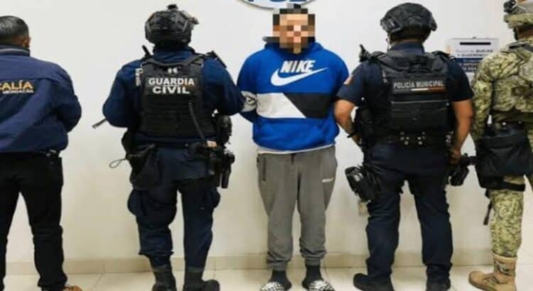 Detienen en Michoacán a hombre buscado por homicidio y lesiones