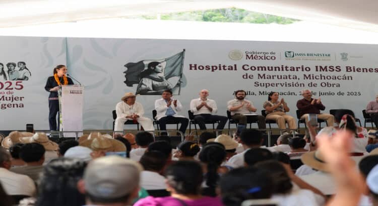 Claudia Sheinbaum arranca programa “Salud Casa por Casa” en Michoacán y supervisa obras de IMSS-Bienestar