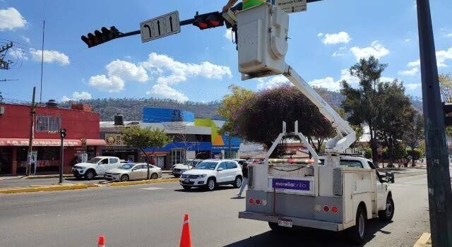 Han dejado lluvias 2 semáforos más sin funcionar en Morelia