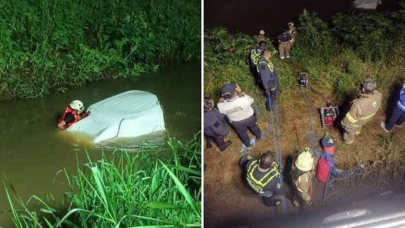 Rescatan a joven que cayó con su vehículo al Río Grande en Morelia