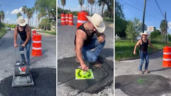 El Potro, el influencer que rellena baches en Nuevo León, recibe invitación a la CDMX El Potro, el influencer que rellena baches en Nuevo León, recibe invitación a la CDMX