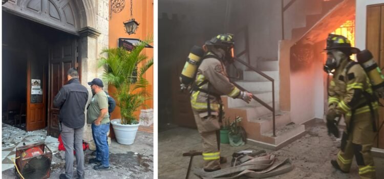 Incendian iglesia en Morelia, Michoacán; detienen al presunto responsable
