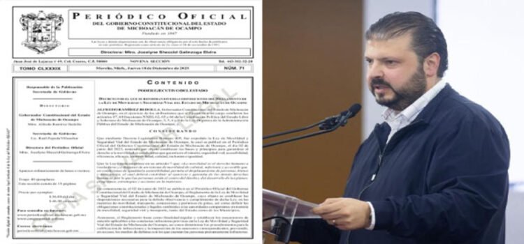 Publican Decreto que pone fin a multas de tránsito en Michoacán Publican Decreto que pone fin a multas de tránsito en Michoacán